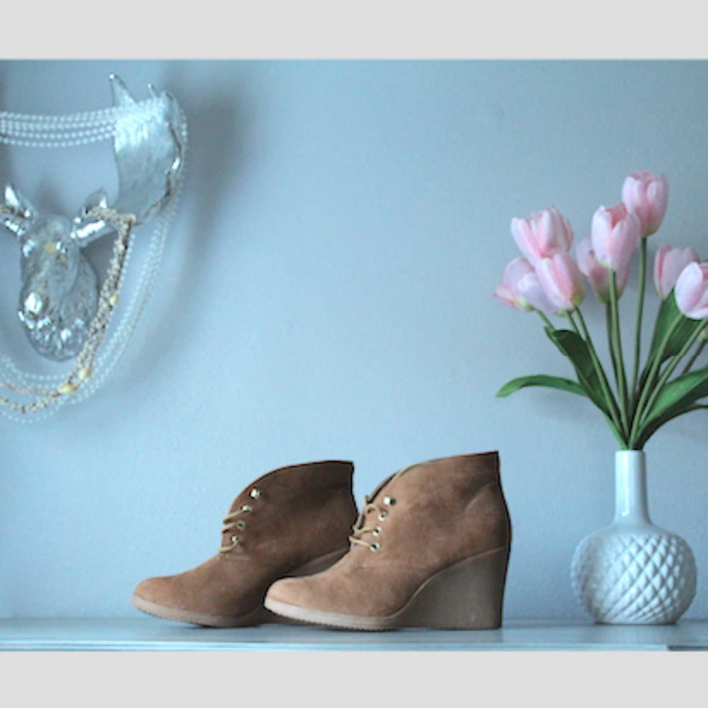 Merona Faux Suede Wedge Boot